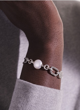 Detail View - Click To Enlarge - JOHN HARDY - ‘CLASSIC CHAIN’ PEARL STERLING SILVER BRACELET