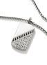Detail View - Click To Enlarge - JOHN HARDY - ‘CLASSIC CHAIN’ STERLING SILVER DOG TAG PENDANT BOX CHAIN NECKLACE