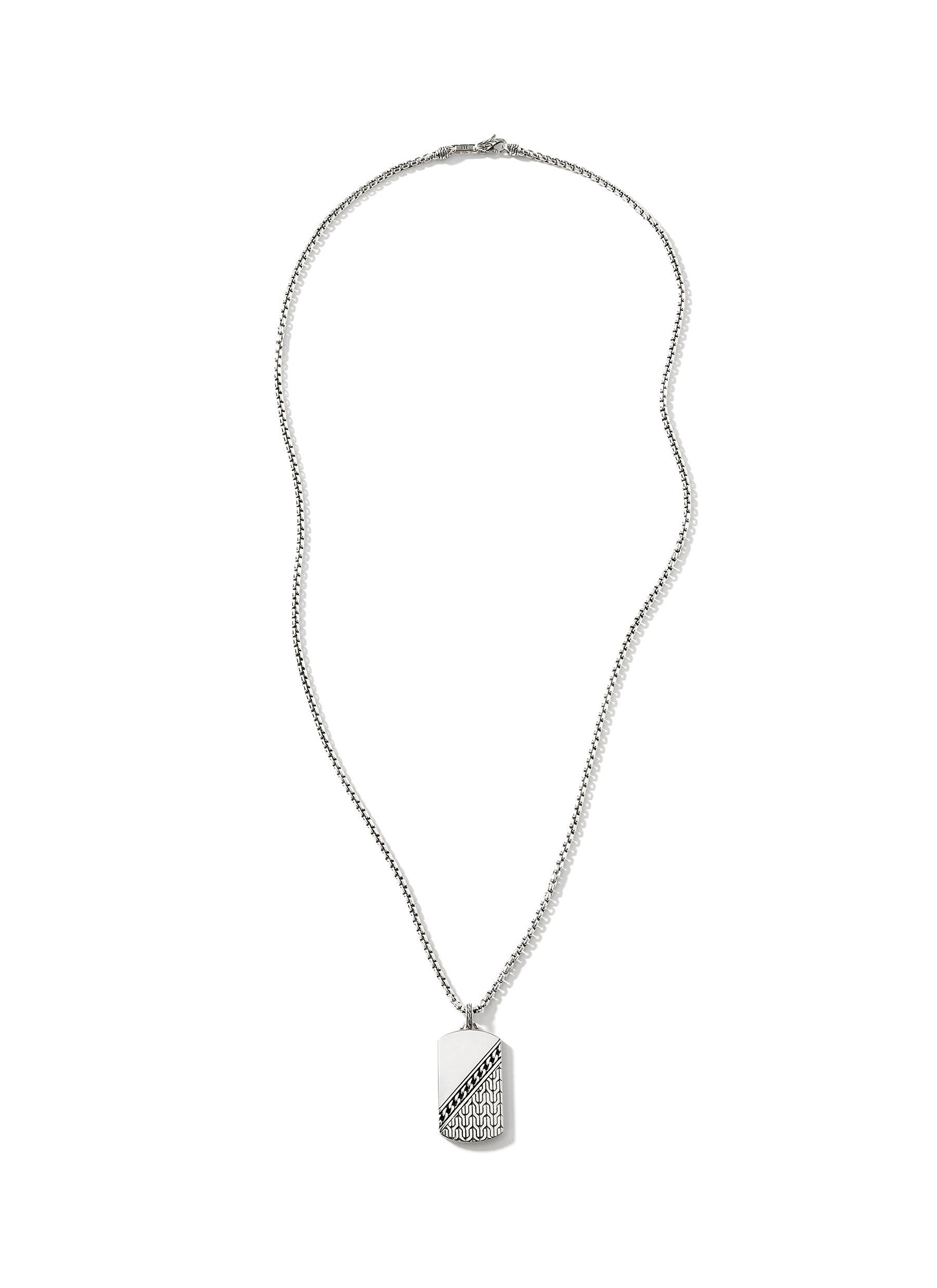 John hardy sterling silver on sale classic woven necklace