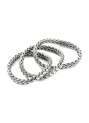 Detail View - Click To Enlarge - JOHN HARDY - ‘CLASSIC CHAIN’ KAMI STERLING SILVER MINI CHAIN RING