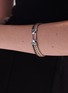 Detail View - Click To Enlarge - JOHN HARDY - ‘CLASSIC CHAIN’ STERLING SILVER RHODIUM PLATED SILVER BRONZE TRIPLE ROW BRACELET