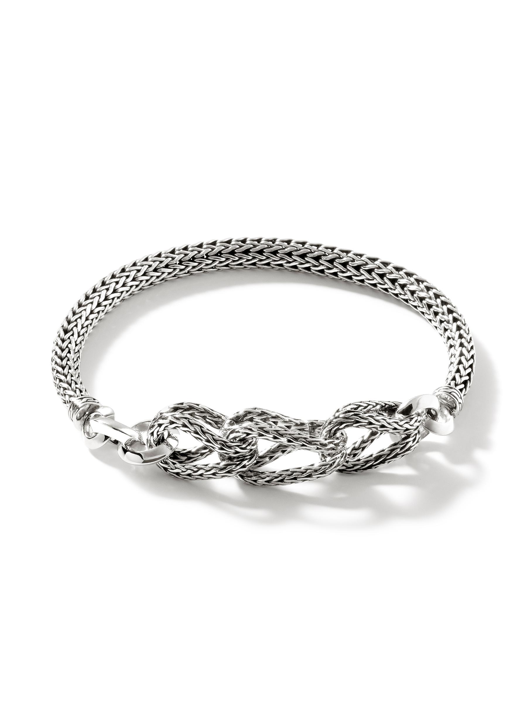 Buy Bracelets online : Engraving + Sterling silver 925 bracelet with circle  & white balls 17 + 3cm - Com-forsa S.L.