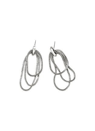 Main View - Click To Enlarge - JOHN HARDY - ‘Classic Chain’ Silver Multi Chain Hoop Earrings