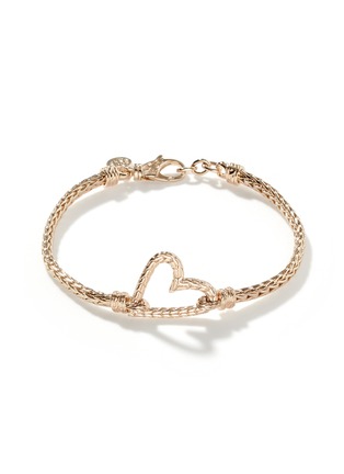 Main View - Click To Enlarge - JOHN HARDY - ‘CLASSIC CHAIN MANAH' 14K GOLD HEART CHAIN BRACELET