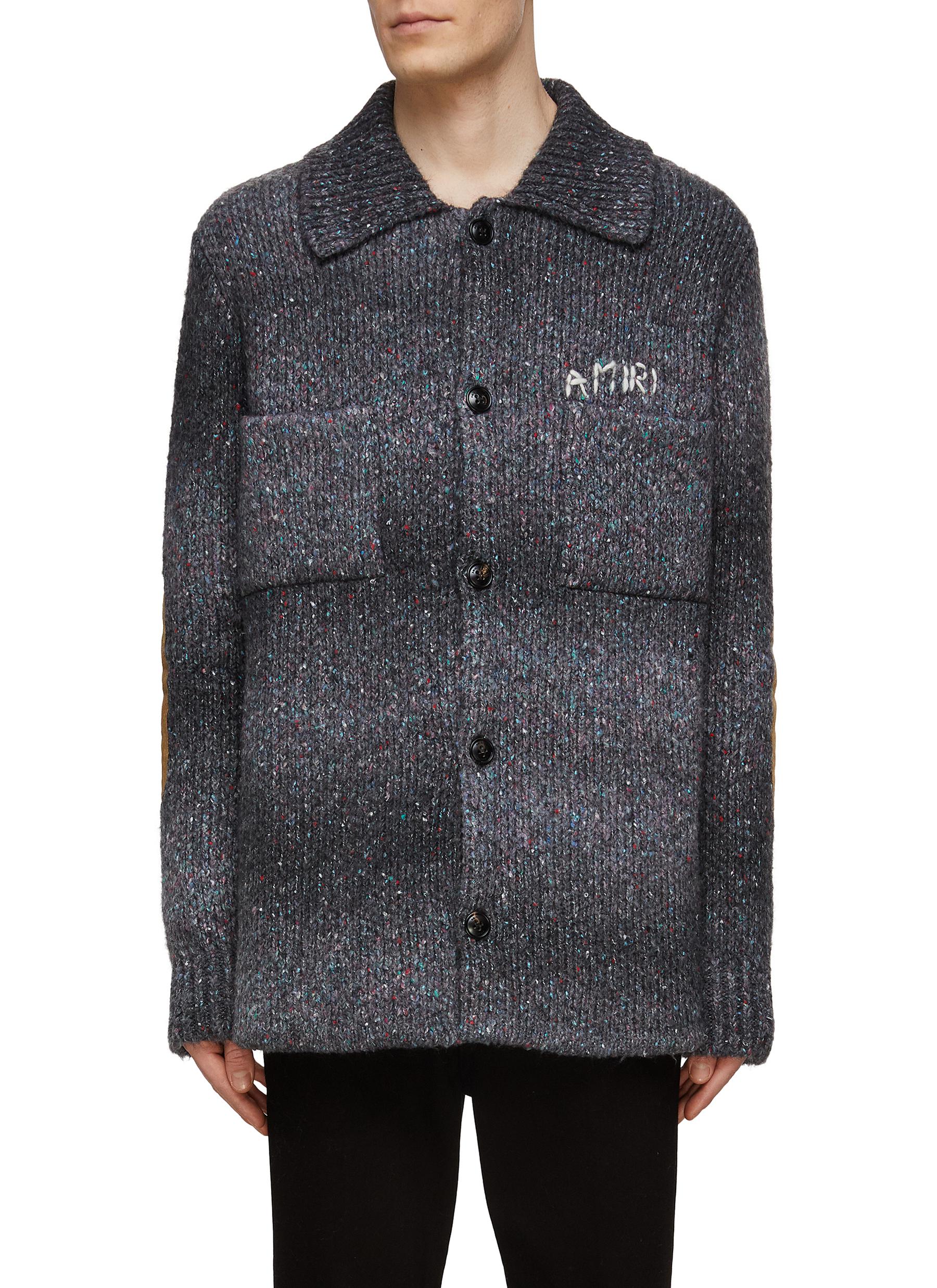 Amiri Hemdjacke Aus Schurwolle In Grey