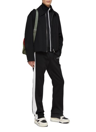 Figure View - Click To Enlarge - AMIRI - ‘Always On Point’ Wide Leg Contrast Side Stripe Track Pants