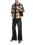 Figure View - Click To Enlarge - AMIRI - Leather Star Patch Wide Leg Carpenter Jeans