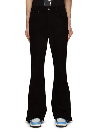 Main View - Click To Enlarge - AMIRI - STACKED FLARE JEANS' SIDE SLIT FIT AND FLARE JEANS