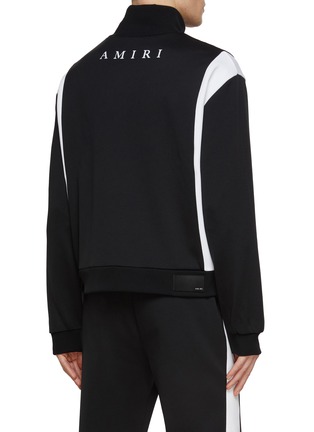 Back View - Click To Enlarge - AMIRI - ‘Always On Point’ Contrast Stripes Logo Print Track Jacket