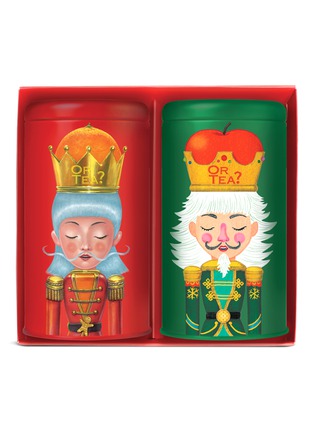 Main View - Click To Enlarge - OR TEA? - Double Tin Canister Duo (Box Only)