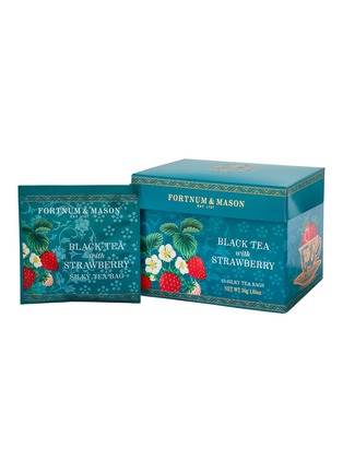 Main View - Click To Enlarge - FORTNUM & MASON - Green Tea with Strawberry Tea Bags 30g