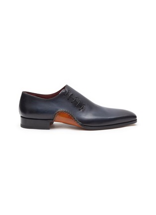 Main View - Click To Enlarge - MAGNANNI - Asymmetric Wholecut Leather Shoes