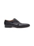 Main View - Click To Enlarge - MAGNANNI - Monk Strap Plain Toe Leather Shoes
