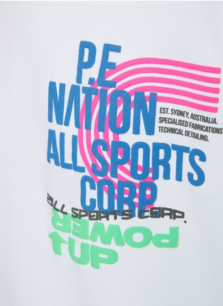  - P.E NATION - Power Up Organic Cotton Graphic Sweater