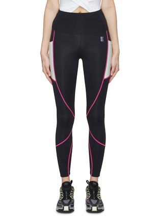 Main View - Click To Enlarge - P.E NATION - CONTRAST PANEL HIGH RISE LEGGINGS