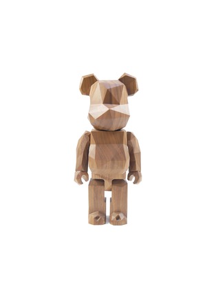 Main View - Click To Enlarge - TOYQUBE - x Karimoku x fragment design Polygonal Carved Wood 400% BE@RBRICK
