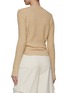 Back View - Click To Enlarge - JACQUEMUS - Twisted Front Ribbed Cotton Blend Knit Cardigan