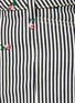  - KENZO - Floral Embroidery Striped High Waist Mini Denim Skirt