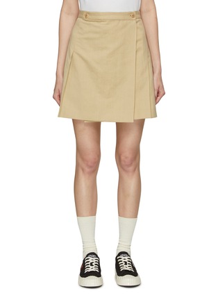 KENZO | Pleated Button On Mini Skirt