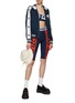 Figure View - Click To Enlarge - KENZO - Logo Jacquard Elasticated Waist Bike Shorts