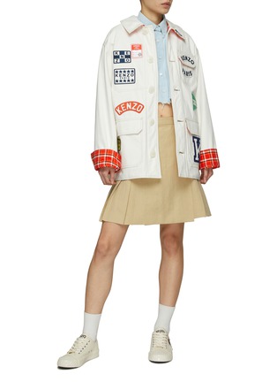 Figure View - Click To Enlarge - KENZO - Embroidery Logo Patch Workwear Jacket