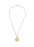 Detail View - Click To Enlarge - JOHN HARDY - ‘DOT’ MOON DOOR DIAMOND 18K GOLD PENDANT ROLO CHAIN NECKLACE