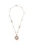 Main View - Click To Enlarge - JOHN HARDY - ‘DOT’ MOON DOOR DIAMOND 18K GOLD PENDANT ROLO CHAIN NECKLACE