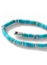 Detail View - Click To Enlarge - JOHN HARDY - ‘Classic Chain’ Turquoise Silver Heishi Bead Bracelet