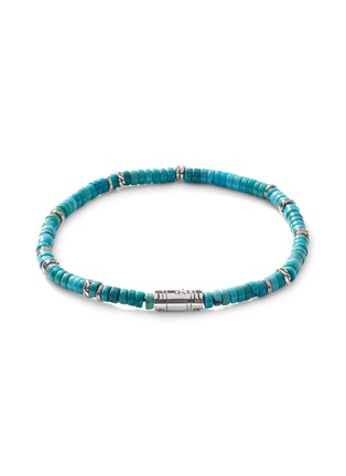 Main View - Click To Enlarge - JOHN HARDY - ‘Classic Chain’ Turquoise Silver Heishi Bead Bracelet