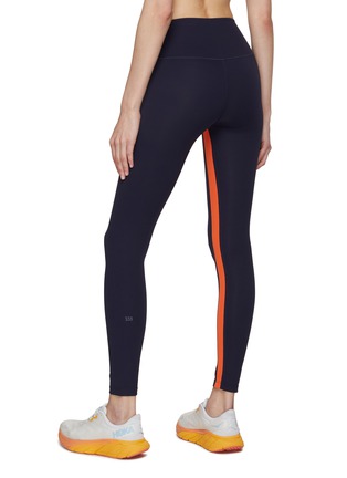 Back View - Click To Enlarge - SPLITS59 - ‘Aerial’ Striped High Waist Leggings