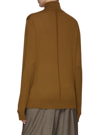 Back View - Click To Enlarge - THE ROW - ‘Elam’ Wool Knit Turtleneck Top
