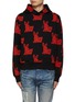 Main View - Click To Enlarge - AMIRI - Paper Cut Out Rabbit Print Hoodie