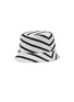 Main View - Click To Enlarge - JOSHUA’S - Crocheted Smiley Face Striped Bucket Hat