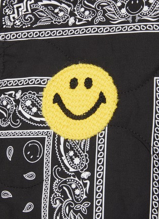  - JOSHUA’S - Crocheted Smiley Face Quilted Bandana Jacket