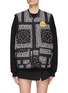 Main View - Click To Enlarge - JOSHUA’S - Crocheted Smiley Face Quilted Bandana Vest