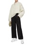 Figure View - Click To Enlarge - WE-AR 4 - ELASTICATED WAIST HIGH RISE WIDE LEG SUITING PANTS