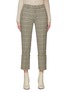 Main View - Click To Enlarge - WE-AR 4 - FLAT FRONT HOUNDSTOOTH MOTIF CUFFED SUITING PANTS