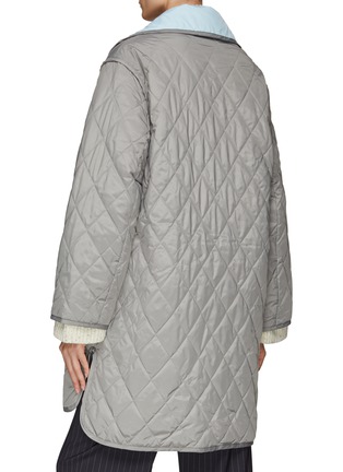 Back View - Click To Enlarge - WE-AR 4 - OVERSIZED POCKETS REVERSIBLE QUILTED COAT