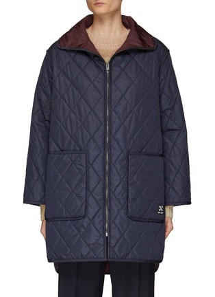 Main View - Click To Enlarge - WE-AR 4 - OVERSIZED POCKETS REVERSIBLE QUILTED COAT