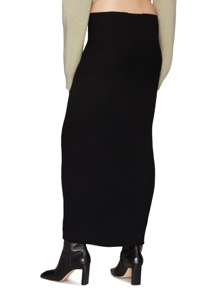 Back View - Click To Enlarge - AERON - ‘Zero’ Ribbed Maxi Tube Skirt