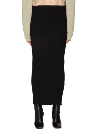 Main View - Click To Enlarge - AERON - ‘Zero’ Ribbed Maxi Tube Skirt
