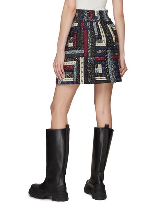 Back View - Click To Enlarge - SEA NEW YORK - ‘ALANI’ PATCHWORK PRINT MINI SKIRT
