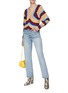 Figure View - Click To Enlarge - SEA NEW YORK - ‘OLINA’ V-NECK CUTOUT KNIT SWEATER