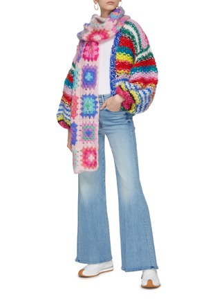 Figure View - Click To Enlarge - NIZHONI - ‘BILLY’ BALLOON SLEEVE CROPPED KNIT CARDIGAN