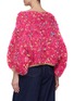 Back View - Click To Enlarge - NIZHONI - ‘IRIS’ BOAT NECK CROPPED SLEEVE SWEATER
