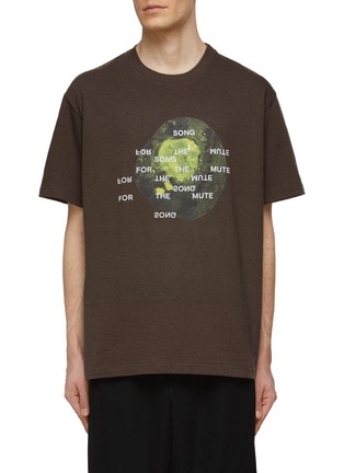 Main View - Click To Enlarge - SONG FOR THE MUTE - Cell Logo Print Crewneck Short Sleeve T-Shirt