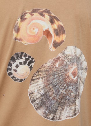  - SONG FOR THE MUTE - Back Seashell Print Logo Oversized T-Shirt