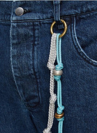  - SONG FOR THE MUTE - Beaded Rope Detail Slim Fit Jeans