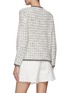 Back View - Click To Enlarge - SELF-PORTRAIT - CONTRAST TRIMS CHECK KNIT CARDI