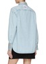 Back View - Click To Enlarge - FRAME - OVERSIZE RHINESTONE EMBELLISHED COLLAR CUFF BUTTON UP SHIRT